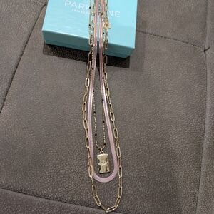 Park Lane Gold and Pink Layered Necklace